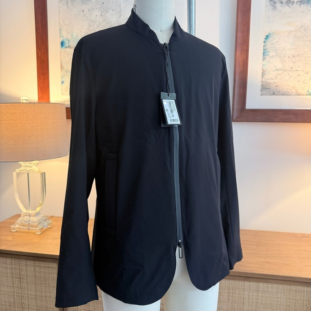 Emporio Armani Mens Black Full Zip Jacket EM003313 Size EU 50 US 40 NEW